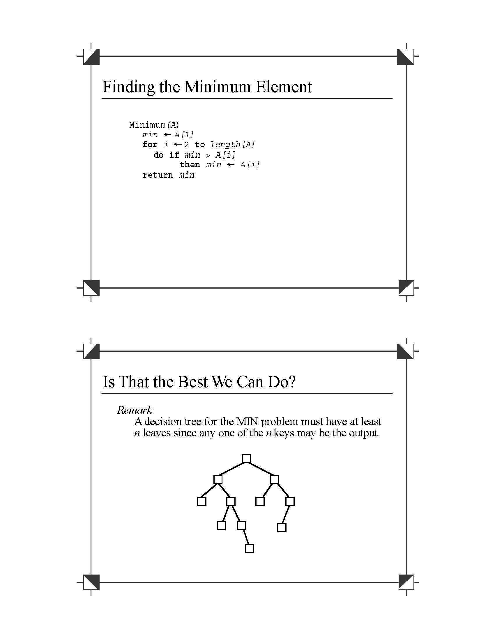 Fundamental Algorithms