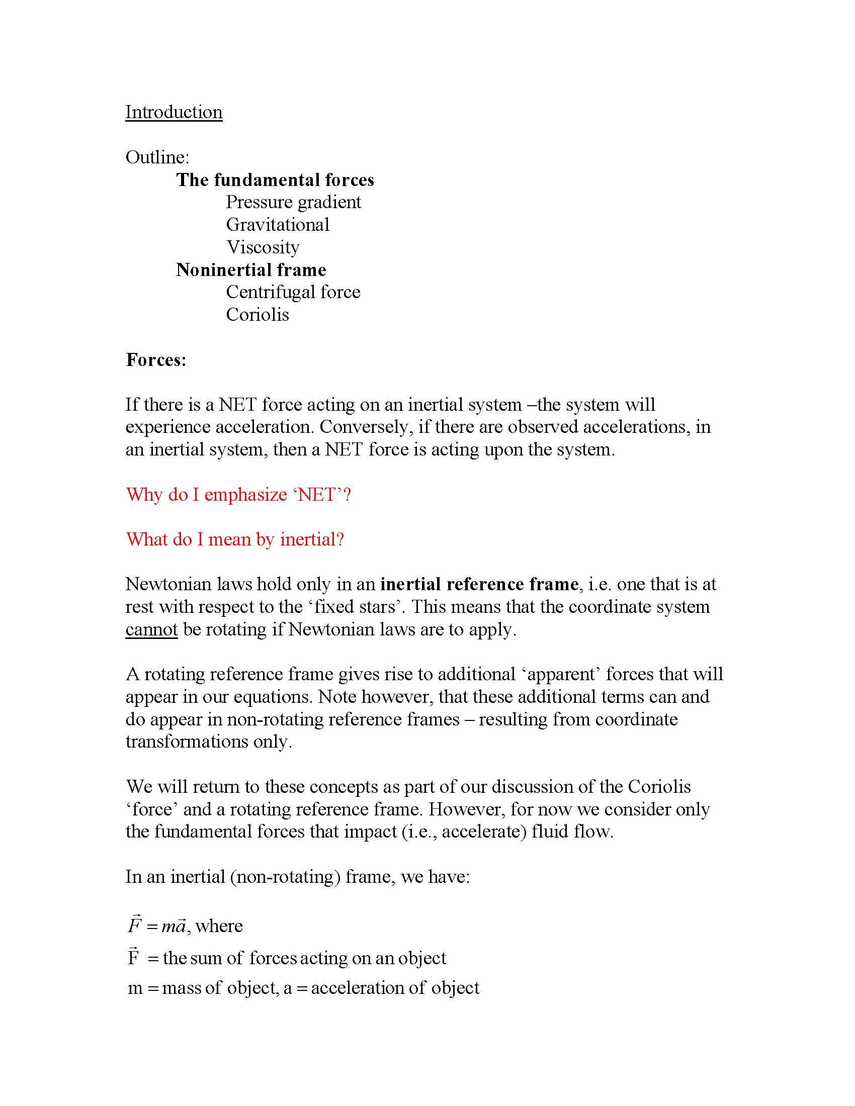 Atmospheric Dynamics 1