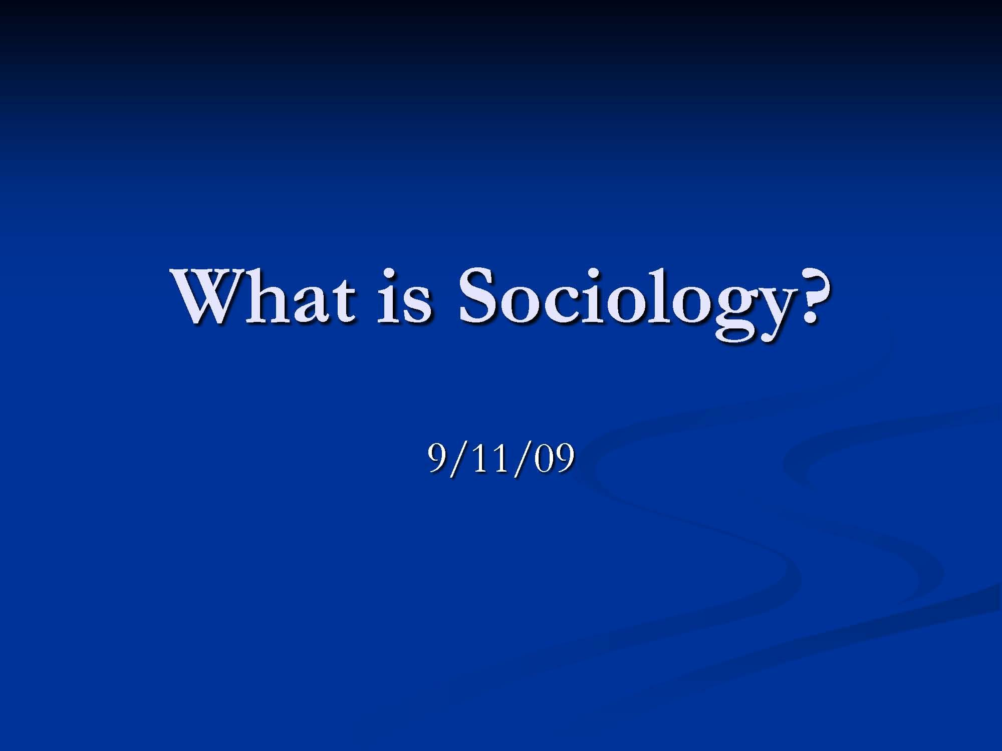 Prin Of Sociology