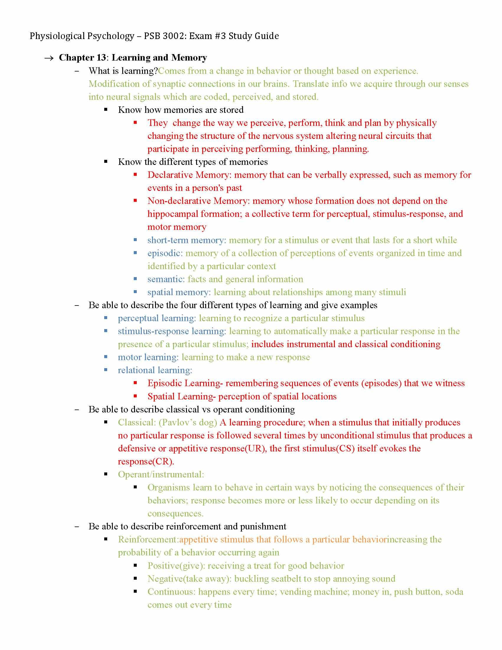Physiological Psychology
