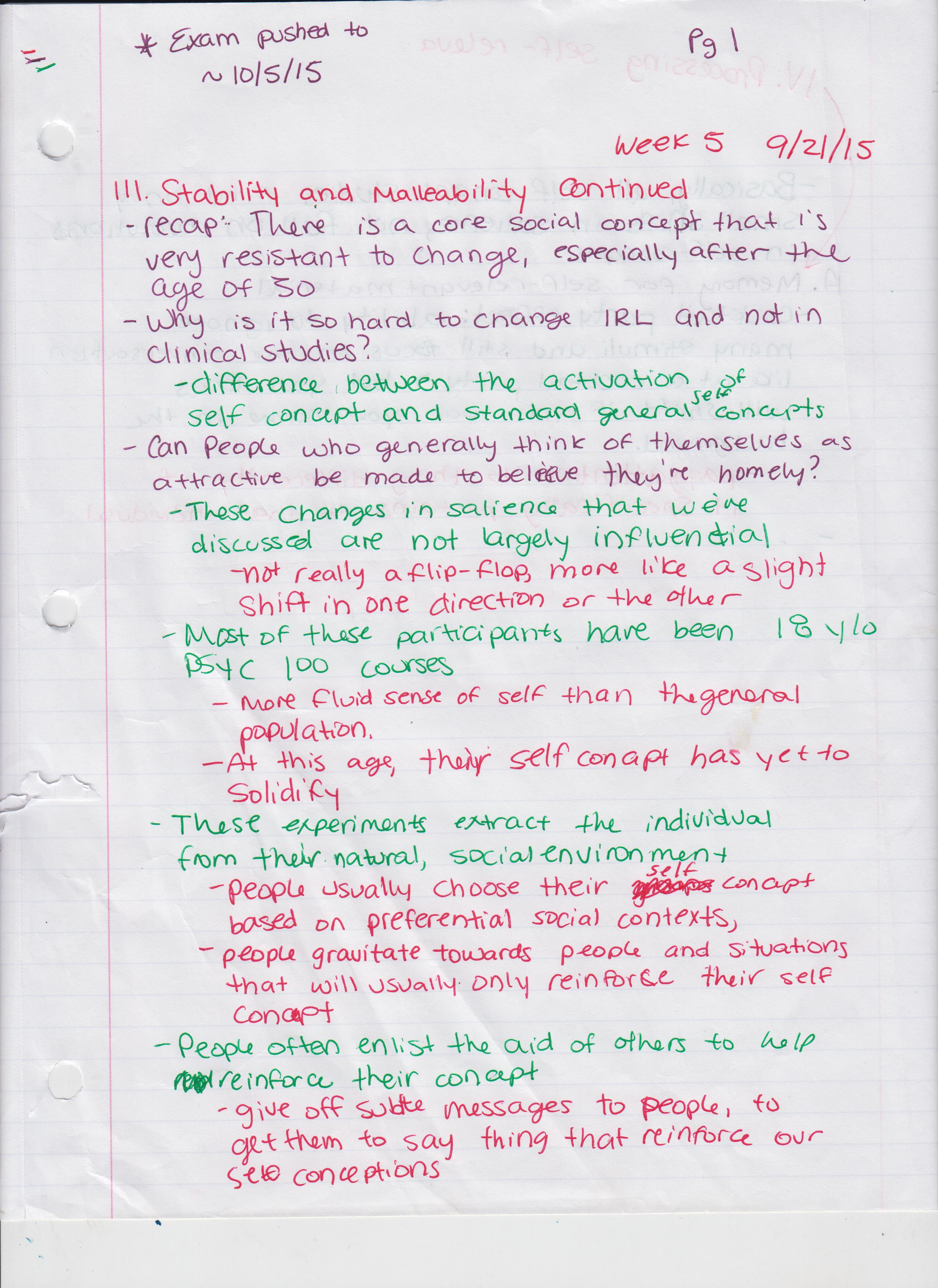 Week 5 Notes