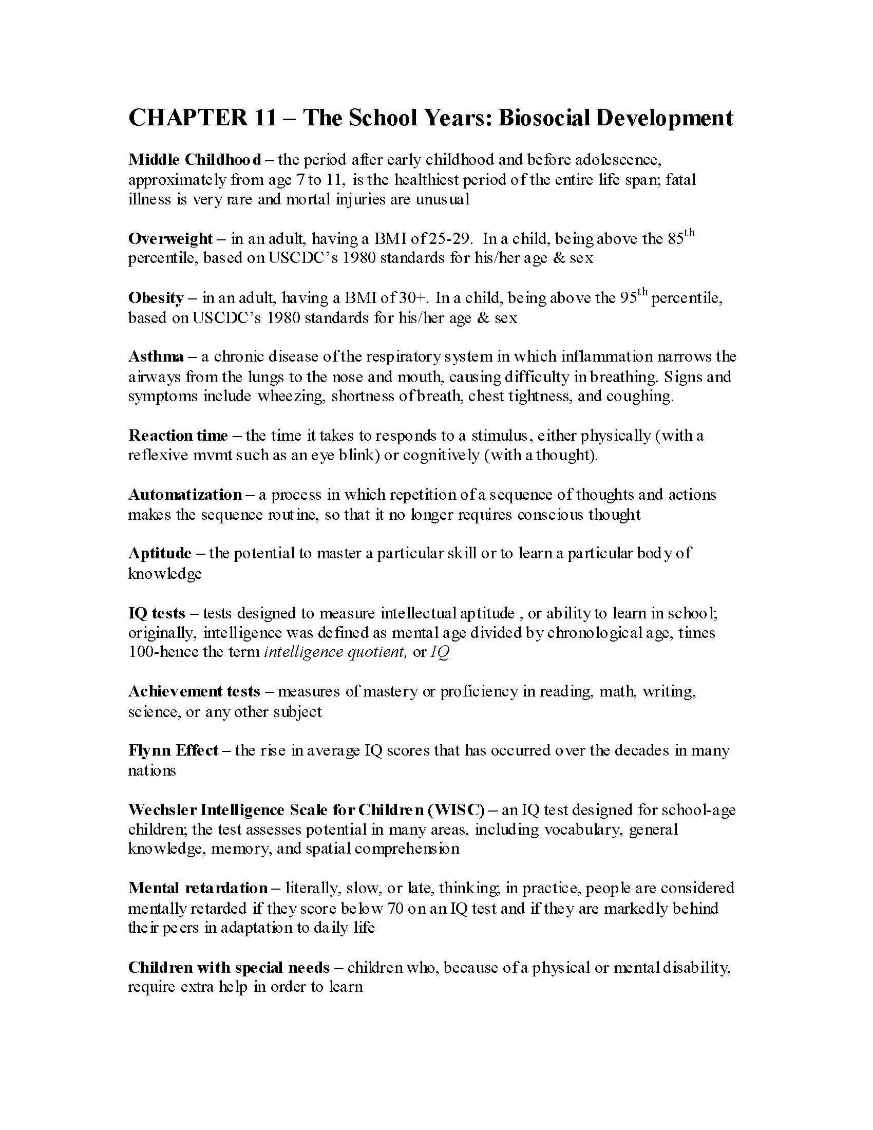 Developmental Psychology