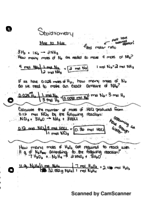 Exam 2 - Stoichiometry Worked Out Problems