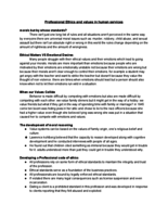 Chapter 3 : Ethics and Values