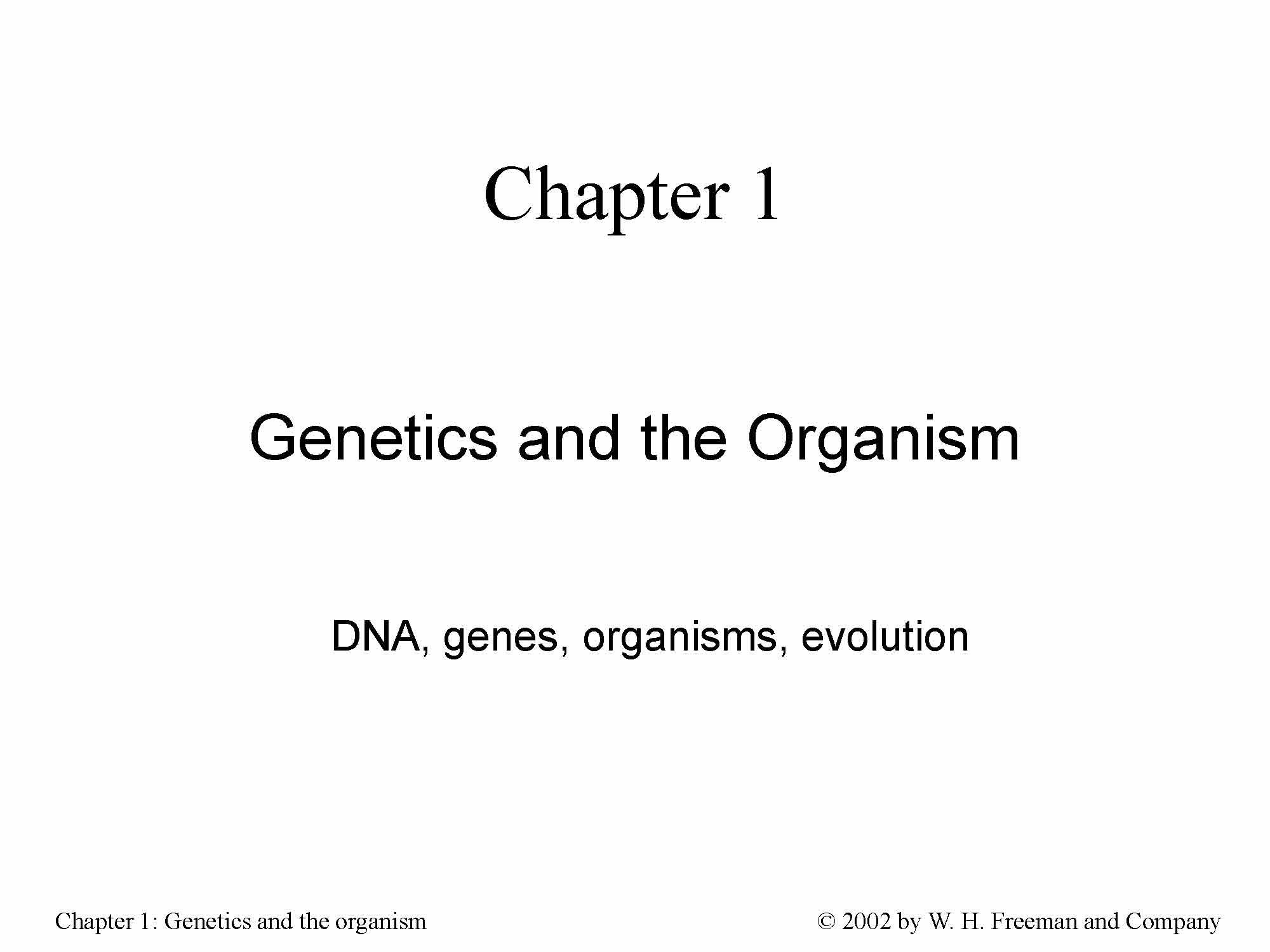 Genetics