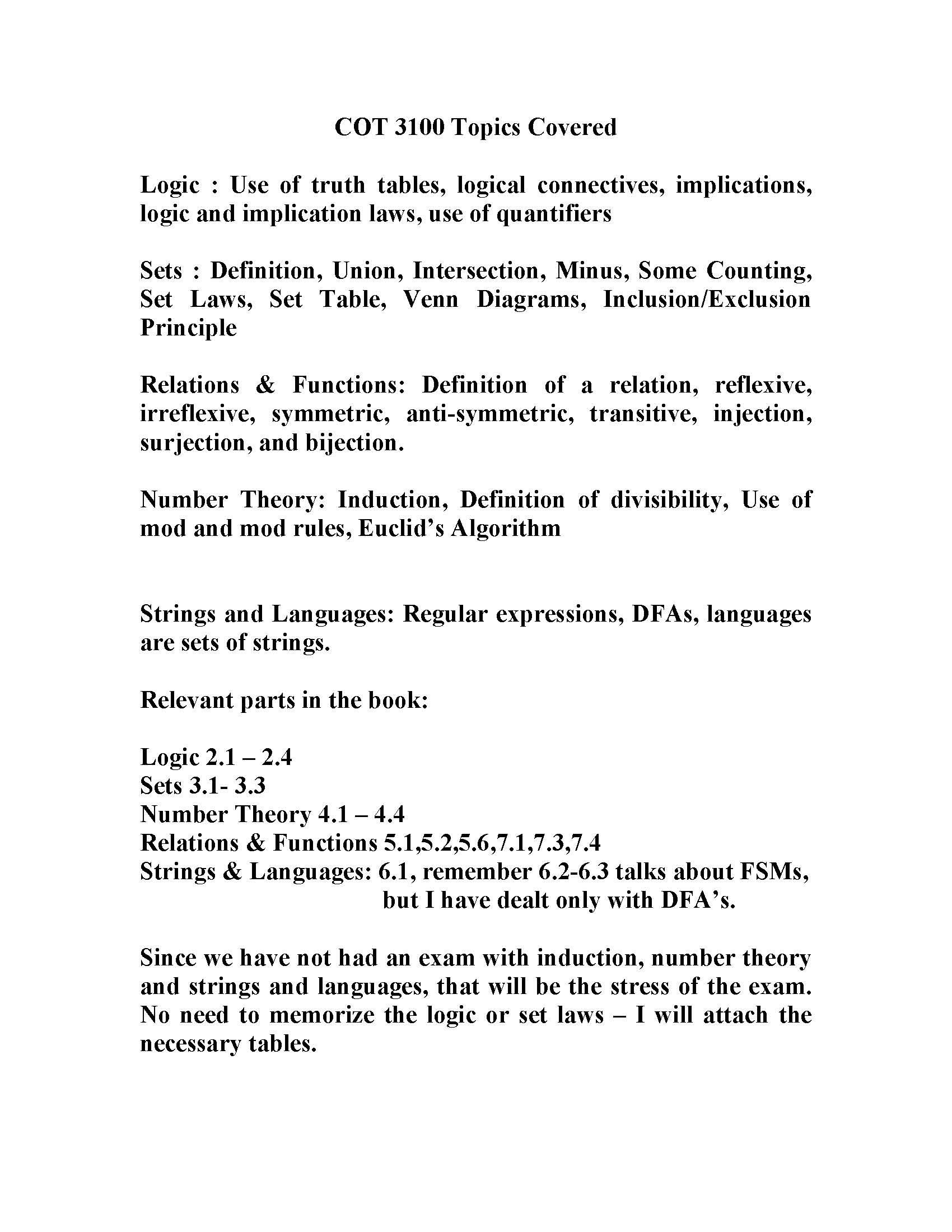 Introduction to Discrete Structures