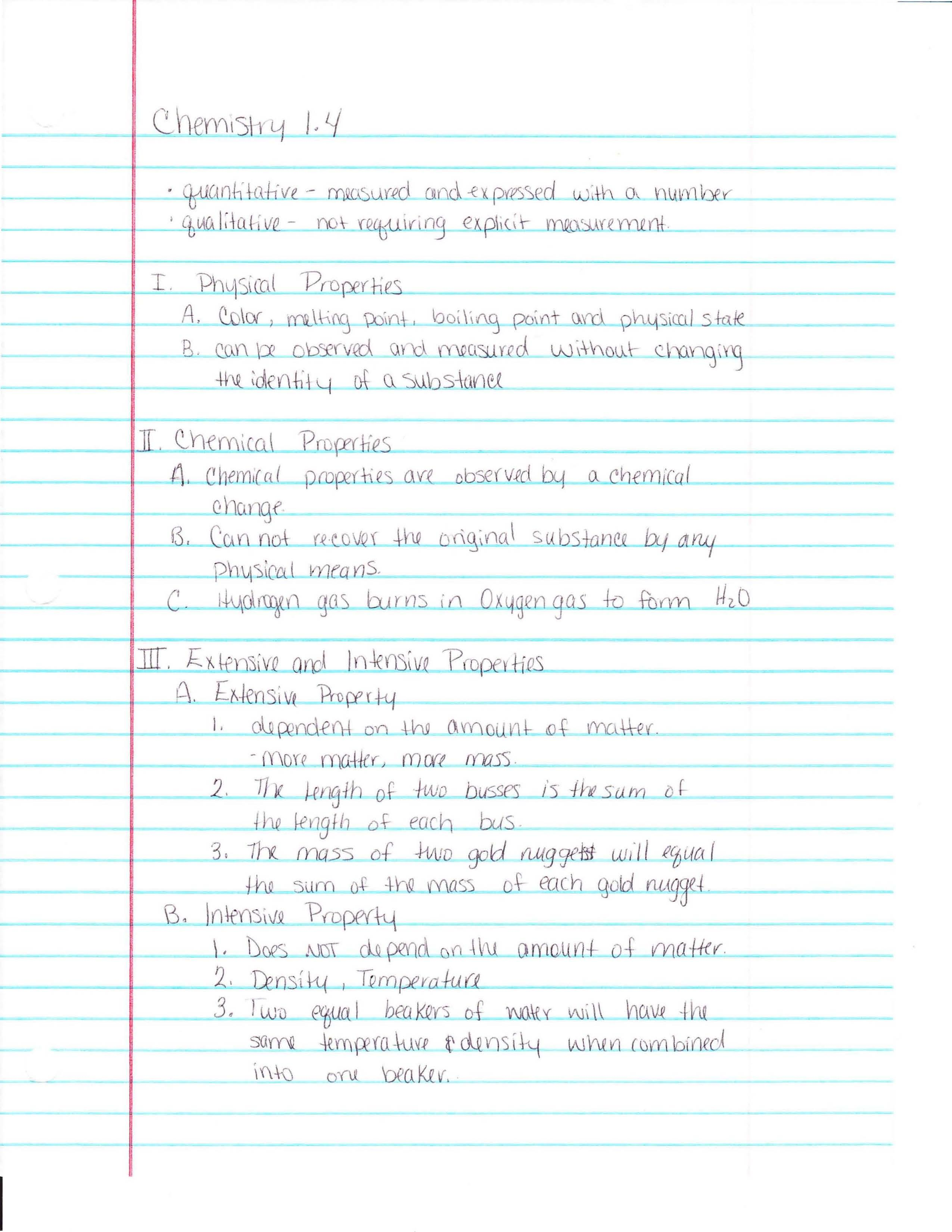 HNRS GENERAL CHEMISTRY I