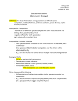 Lecture Notes for October 29, 2015