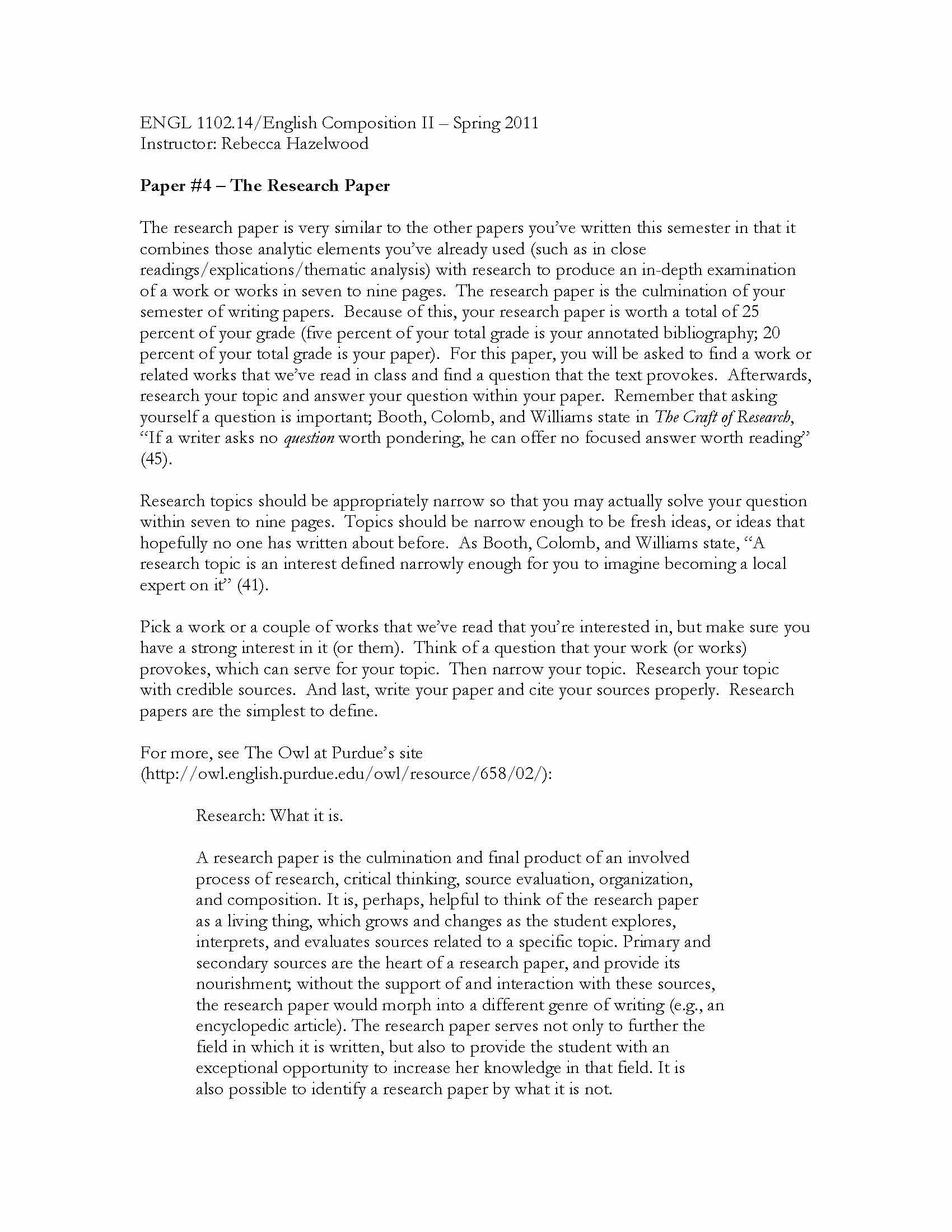 English Composition II