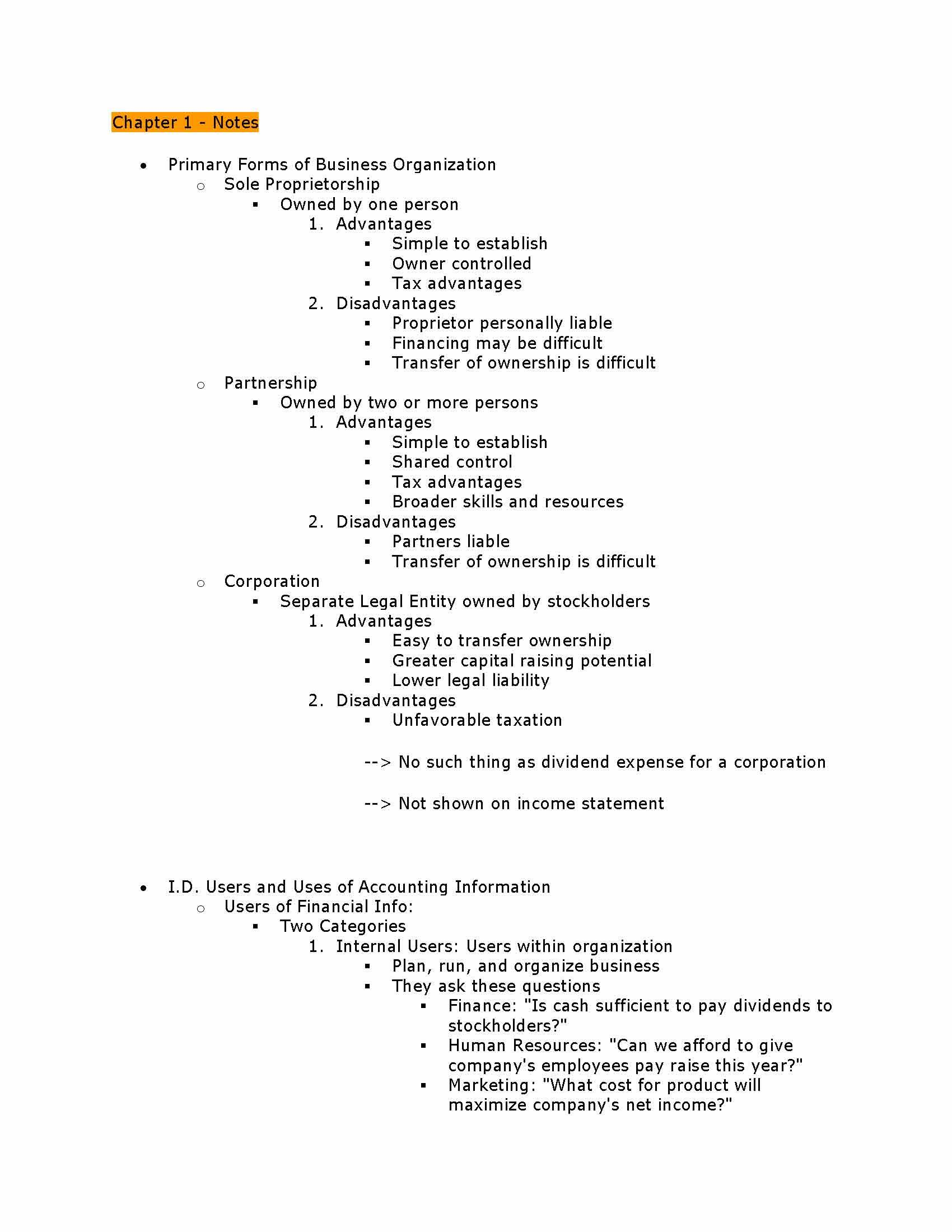 Financial Accounting