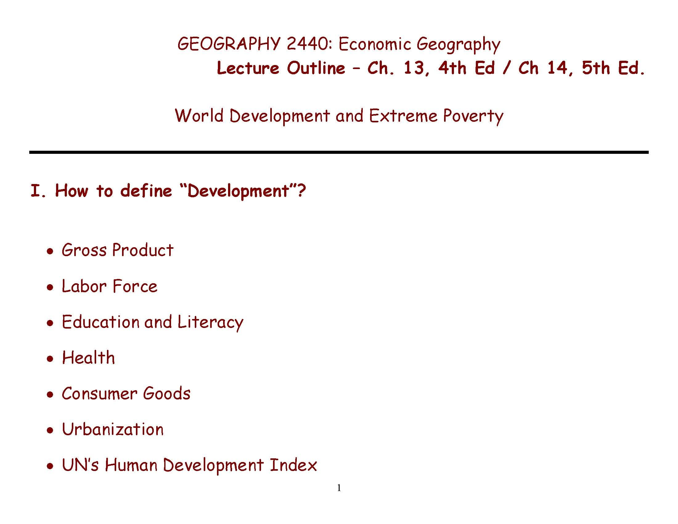 Economic Geography