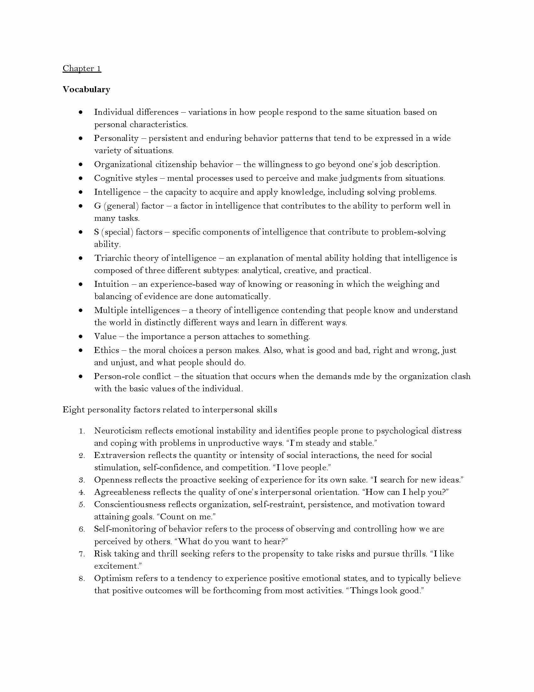 INTERPERSONAL SKILLS