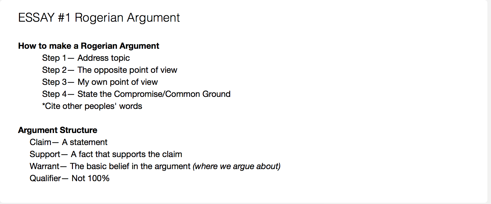 ENG108 Essay 1 Notes