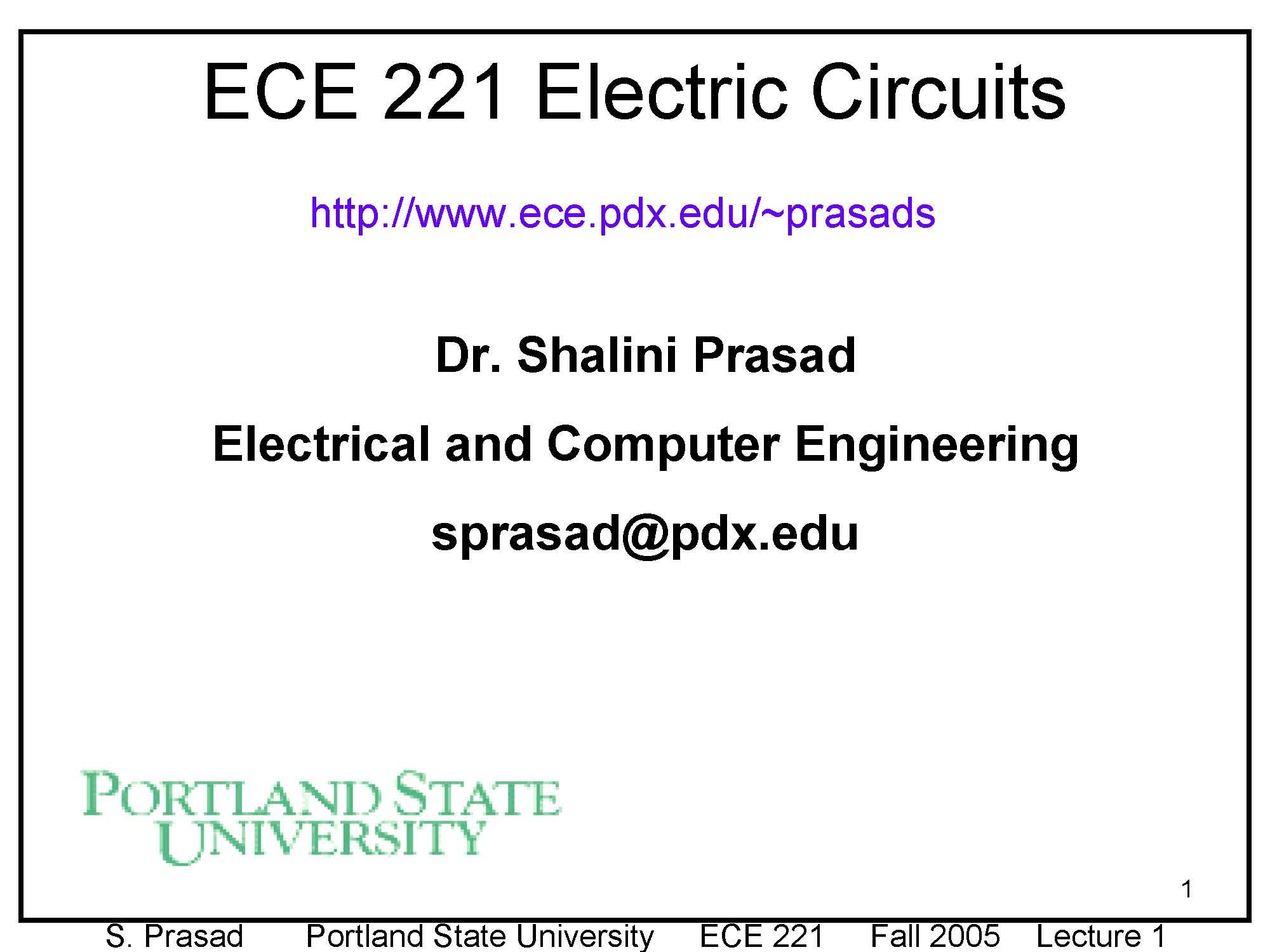 ELECTRIC CIRCUITS ANALYS I
