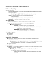 Week 2 Notes – September 8 & 10