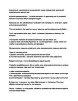 Macroeconomics midterm notes and reviews