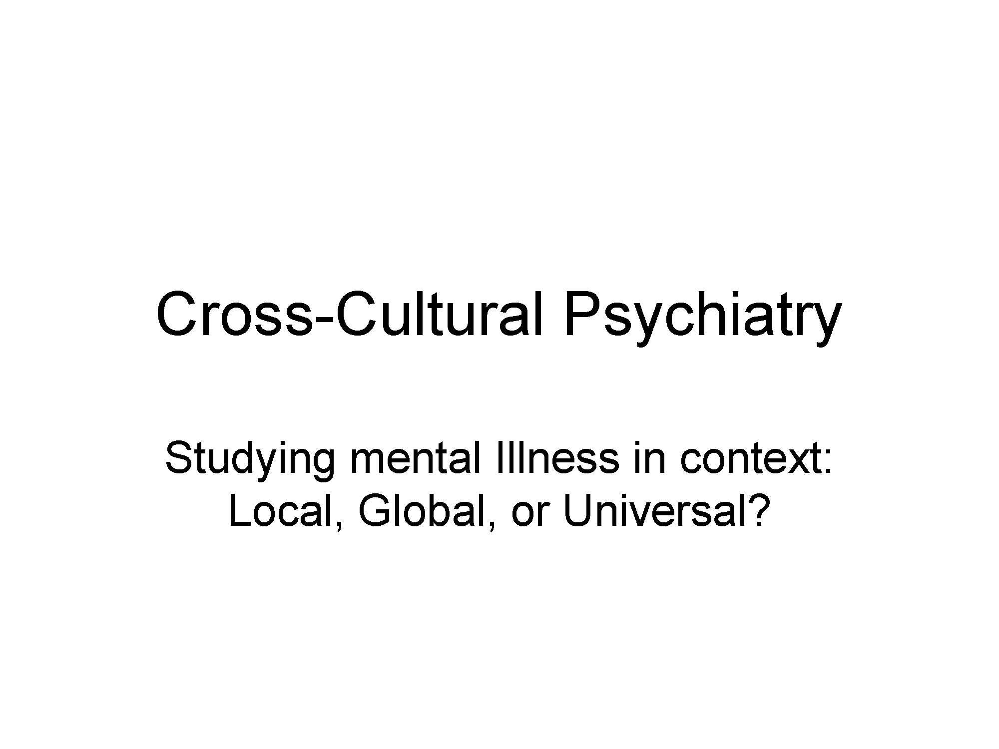 Medical Anthropology Honors