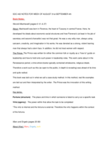 SOC Theory Notes 8/31-9/4