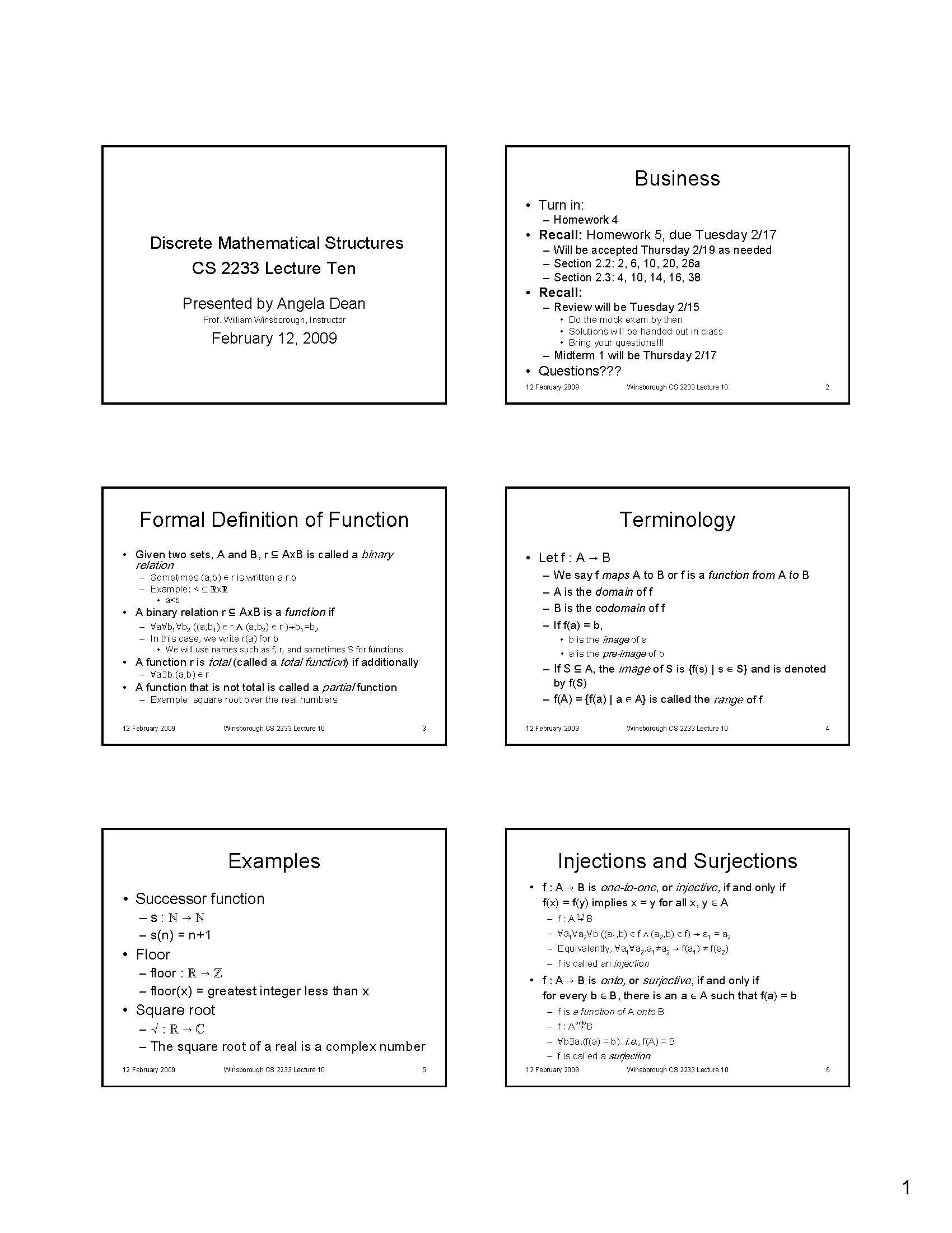 Discrete Math Structures