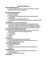 Chapter 5: Child welfare Services