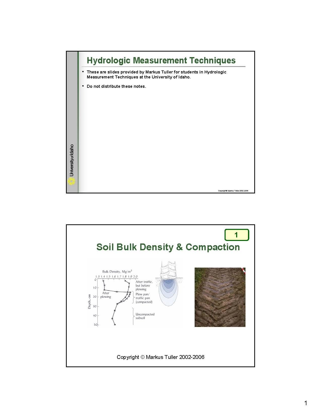 Soil and Environmental Physics