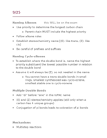 Organic Notes- Week of Sept21