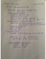 Week 1 Notes- Physics 2010
