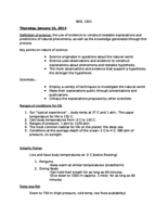 Biology 1201 