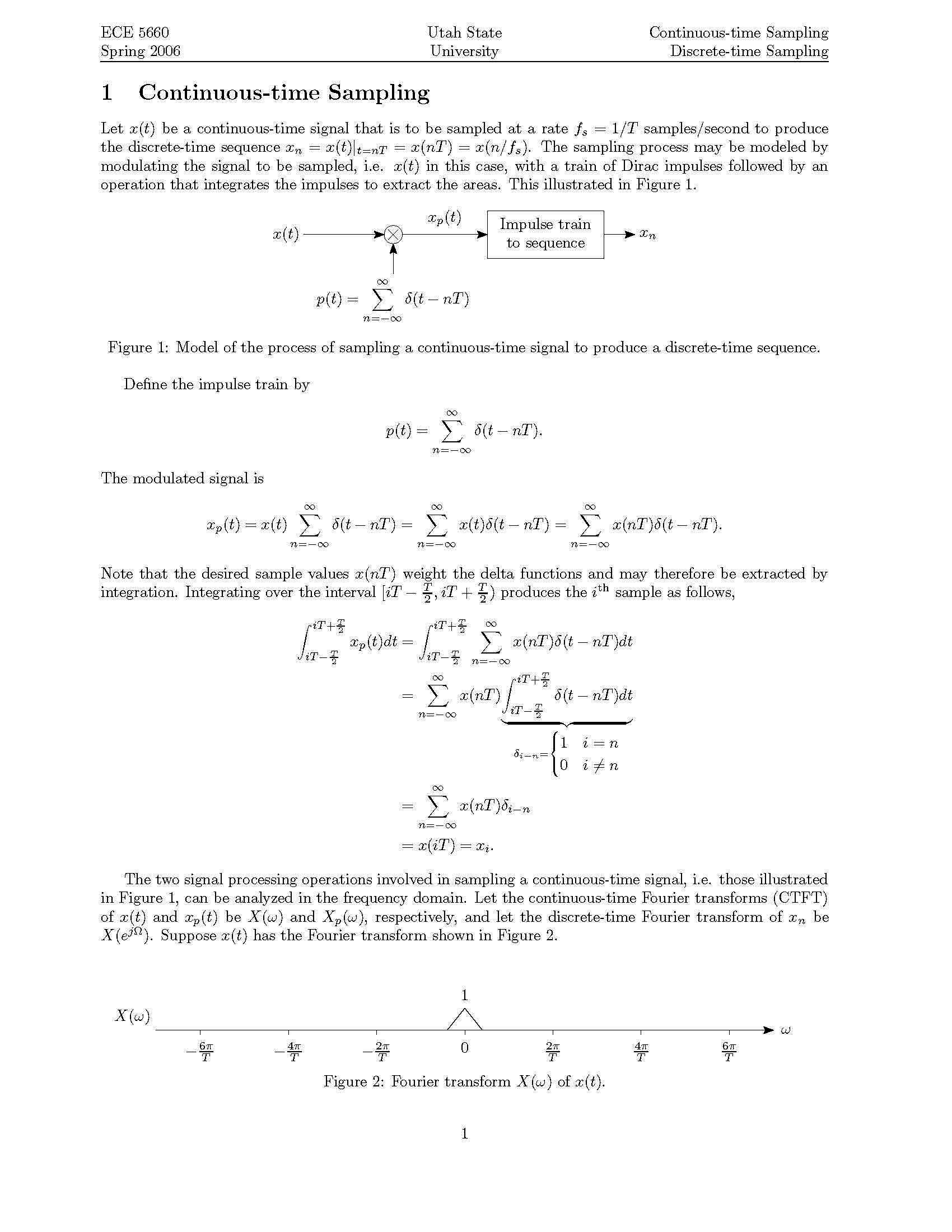 Communication Systems I