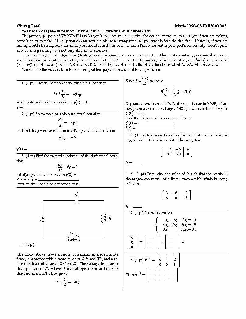 ELEM DIFF EQ & LIN A