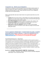 Transportation Law