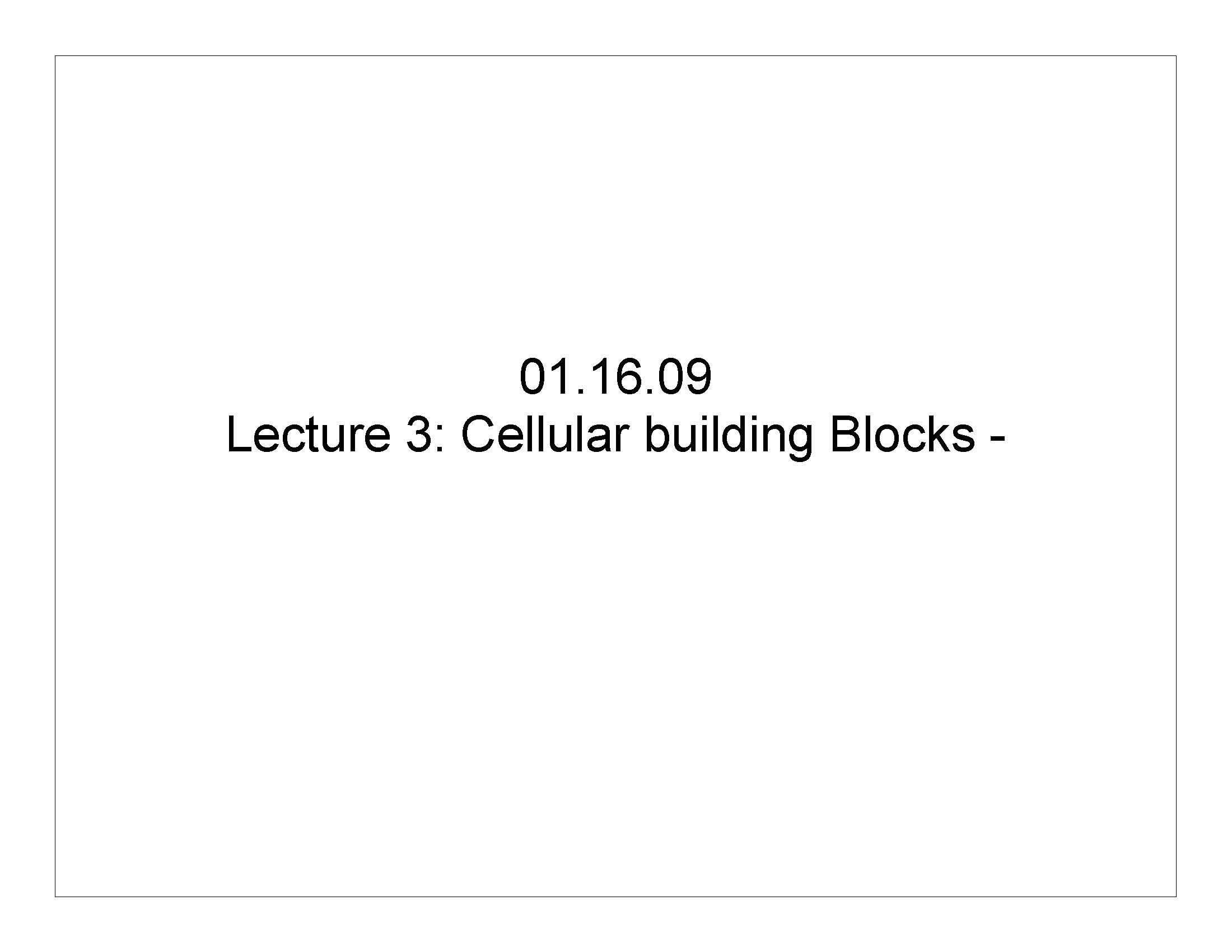 Cellular and Developmental Biology
