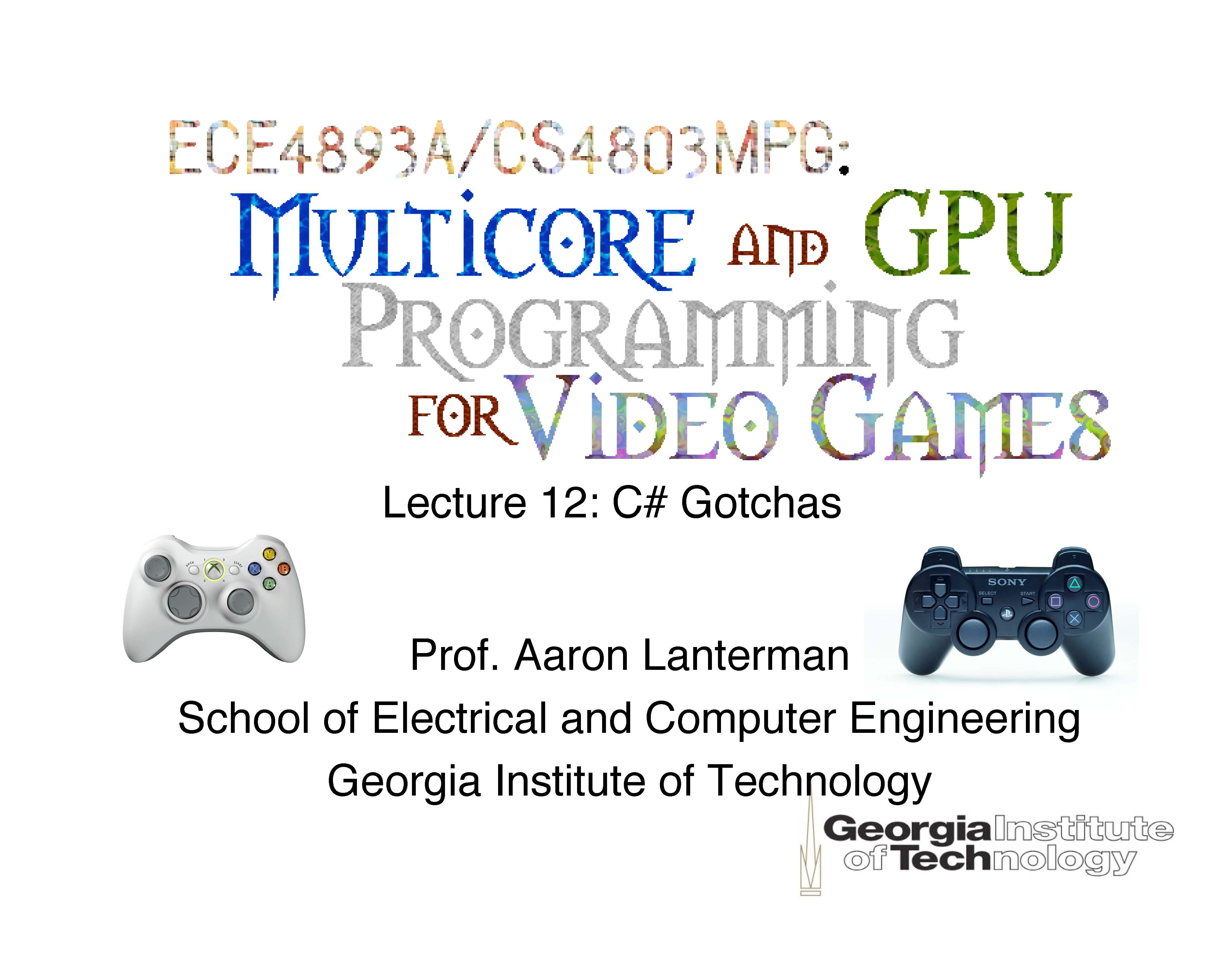 Special Topics