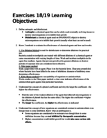 Lab Exercise 18/19 Study Guide