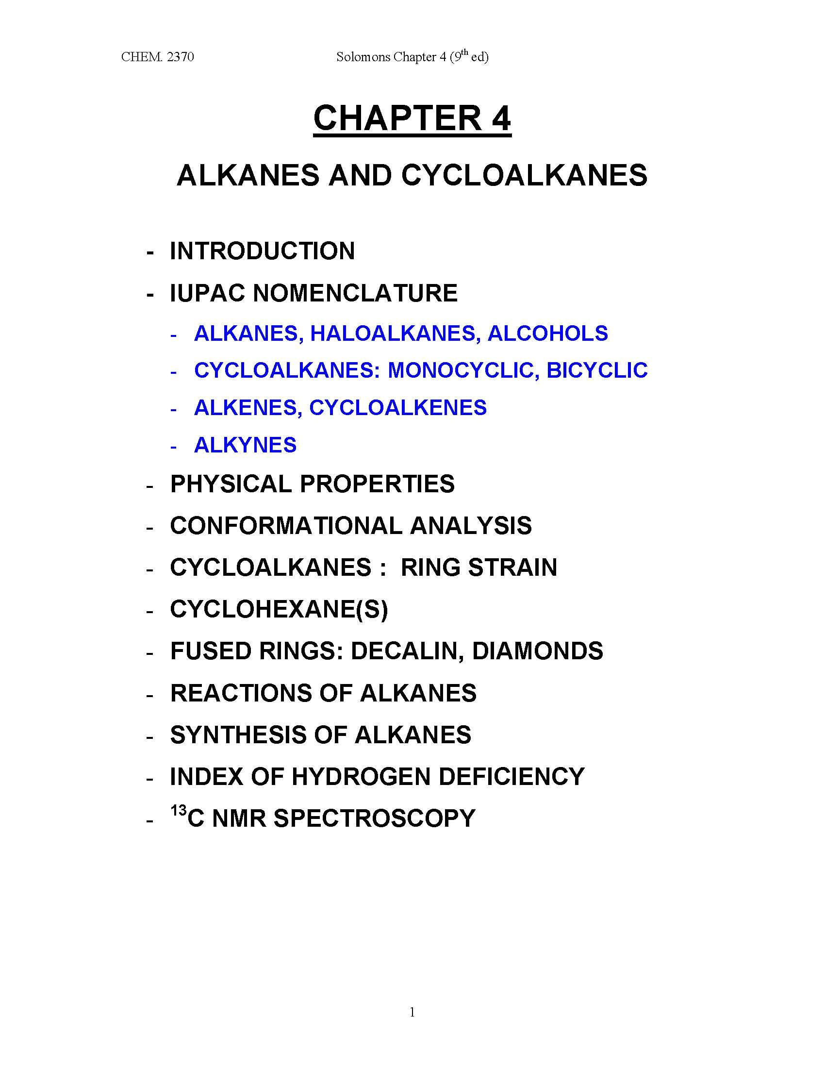 Organic Chemistry