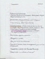 Discussions on chapters 1 through 8