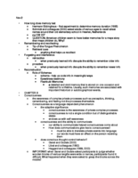 Gen Psych Notes Hubbell