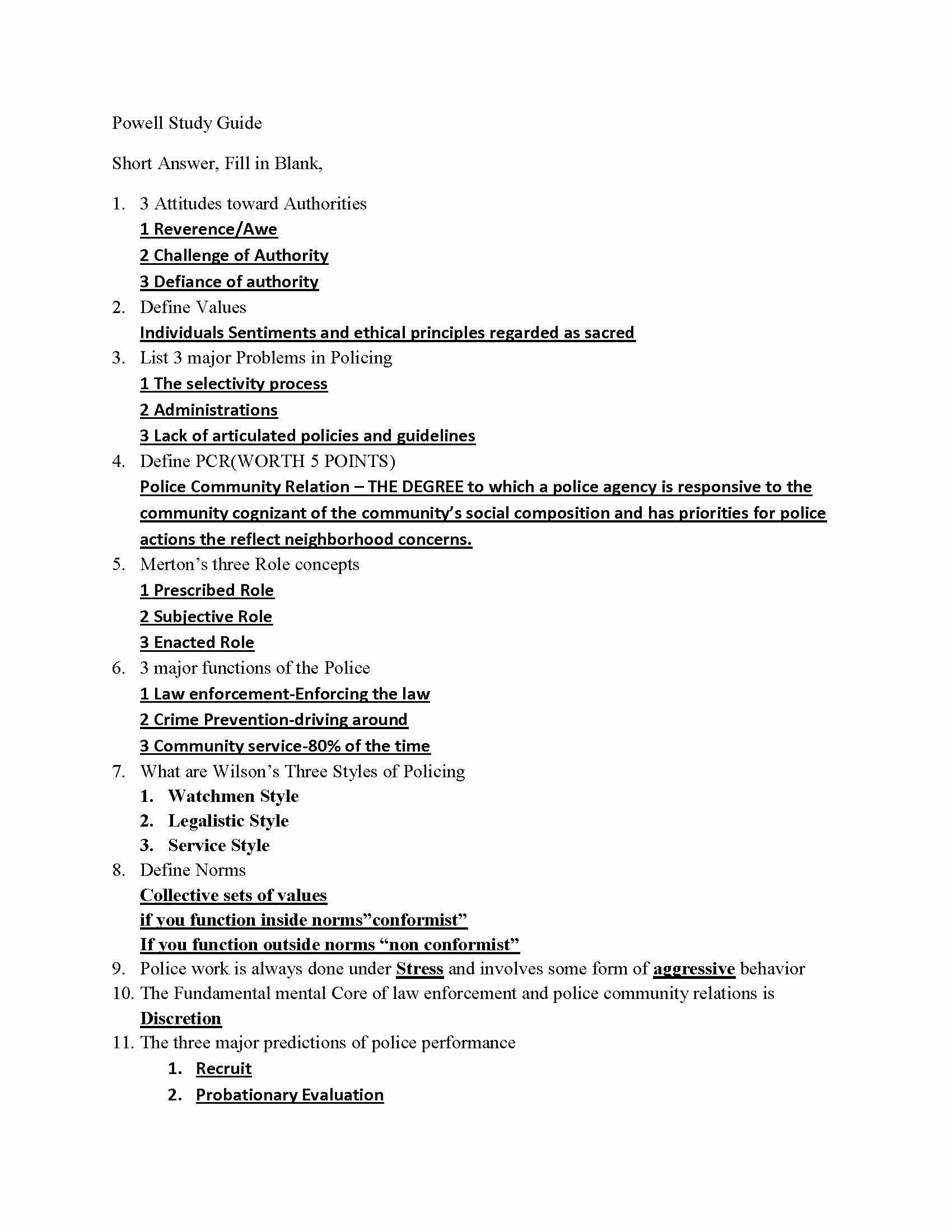 Prevention and Control of Crime