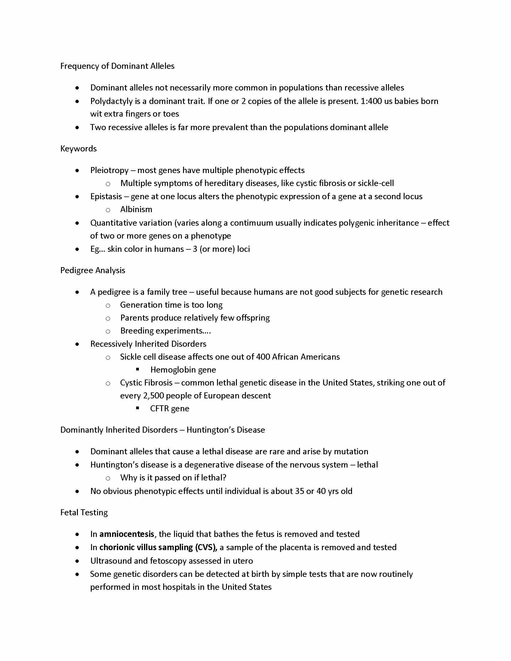 Principles of Biology I