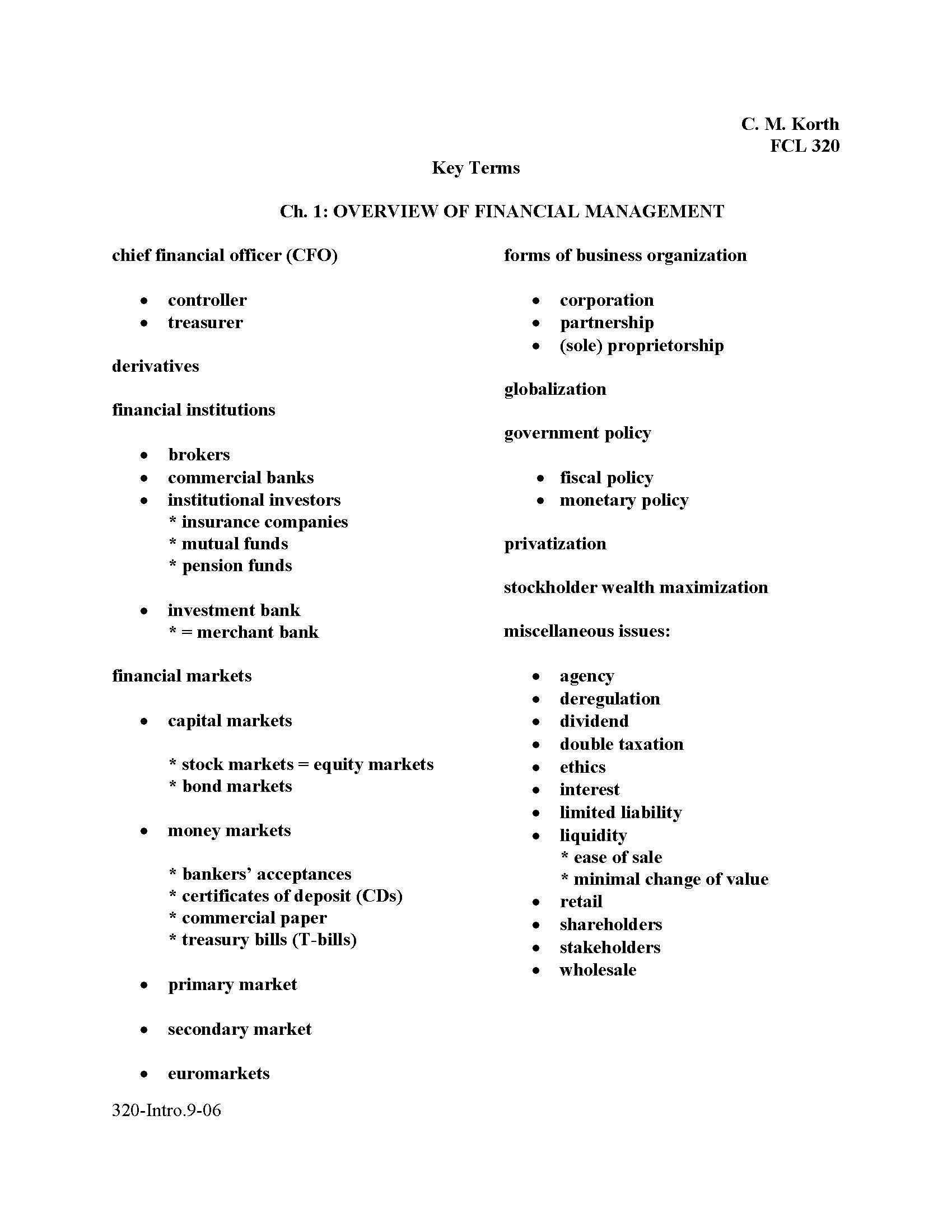 Business Finance