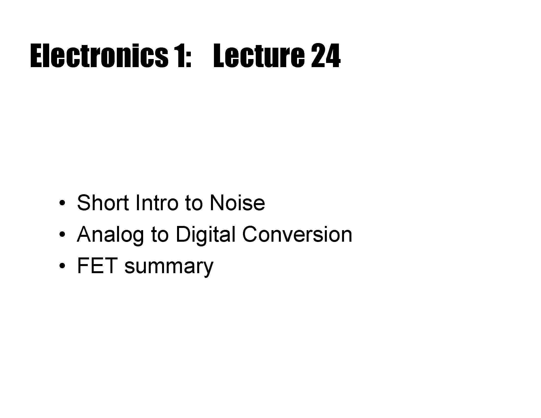 Electronics Sci Instr