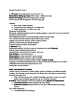 Exam One Extensive Review