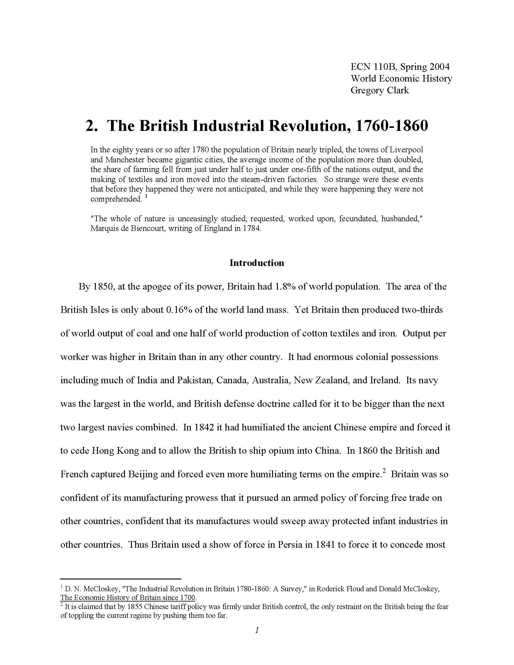 World Economic History