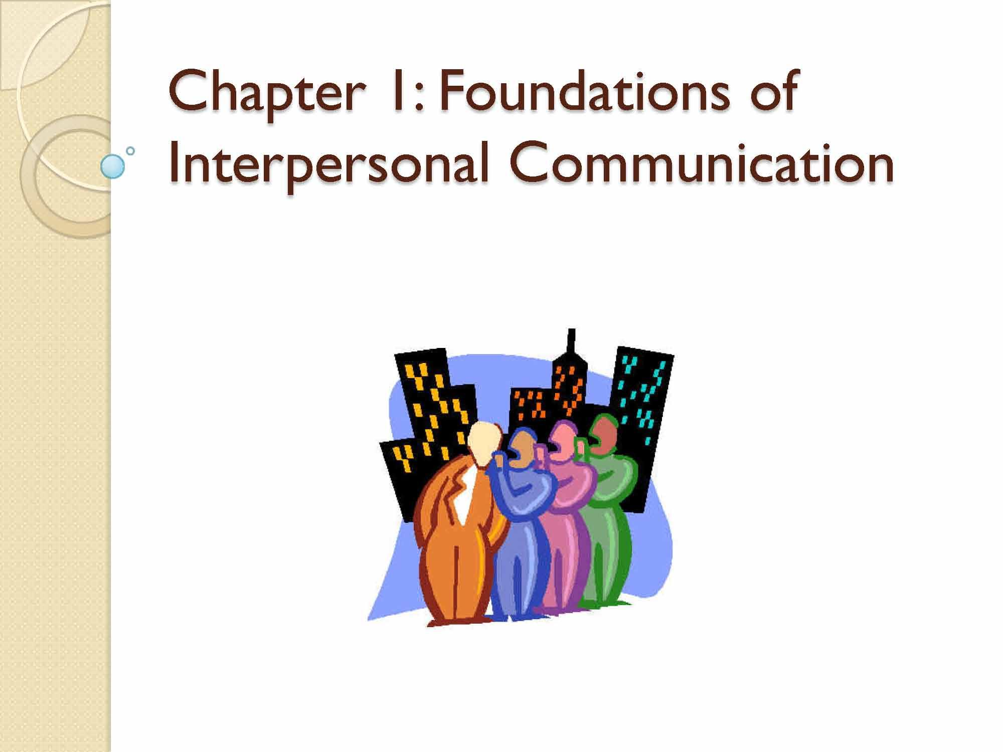Interperson and Group Interact
