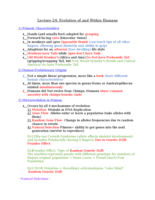 Lecture 24: Evolution of and Within Humans