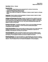 Stanley v. Georgia case brief