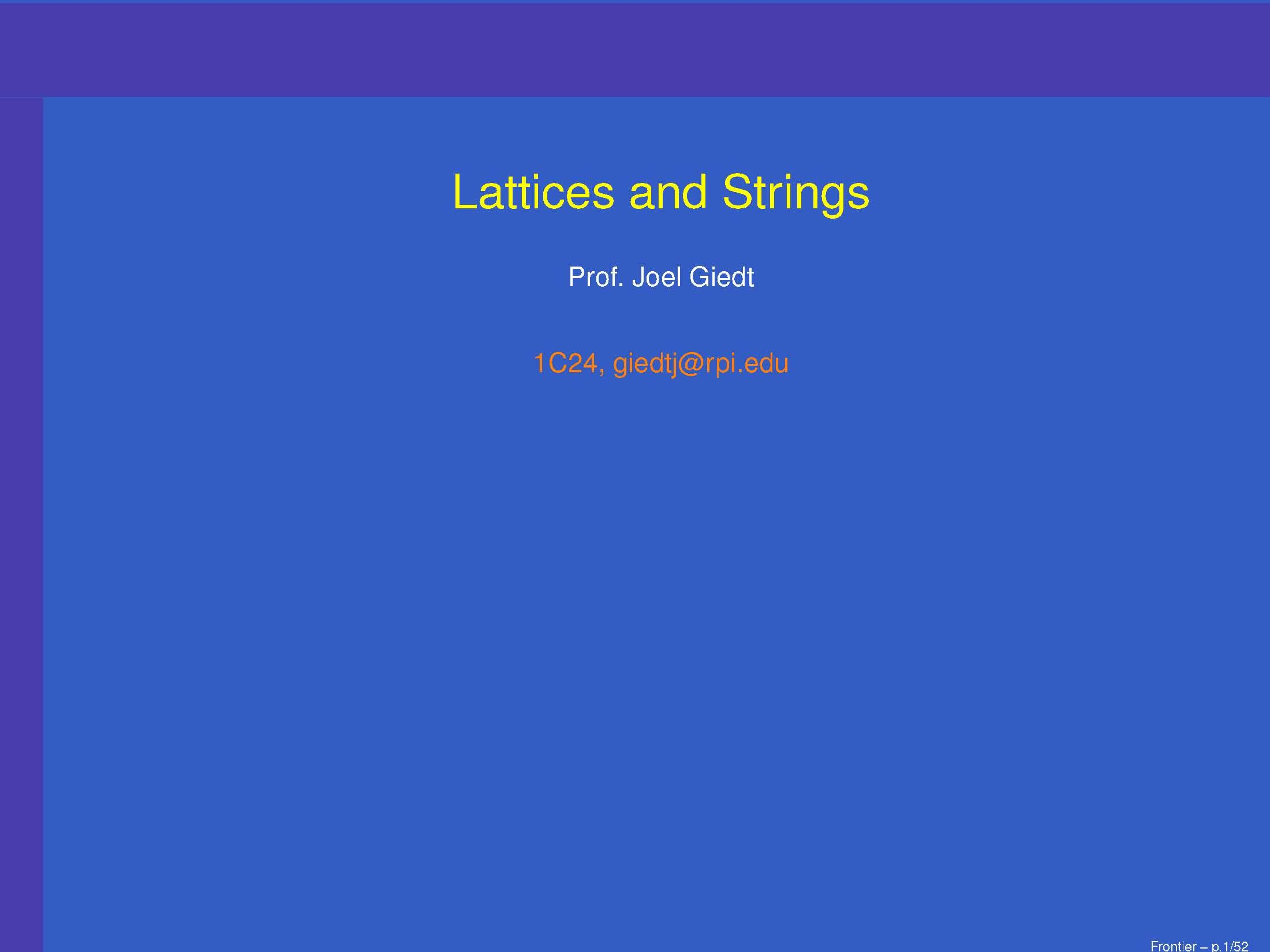 A PASSION FOR PHYSICS