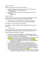 Chapter 12: Meiosis