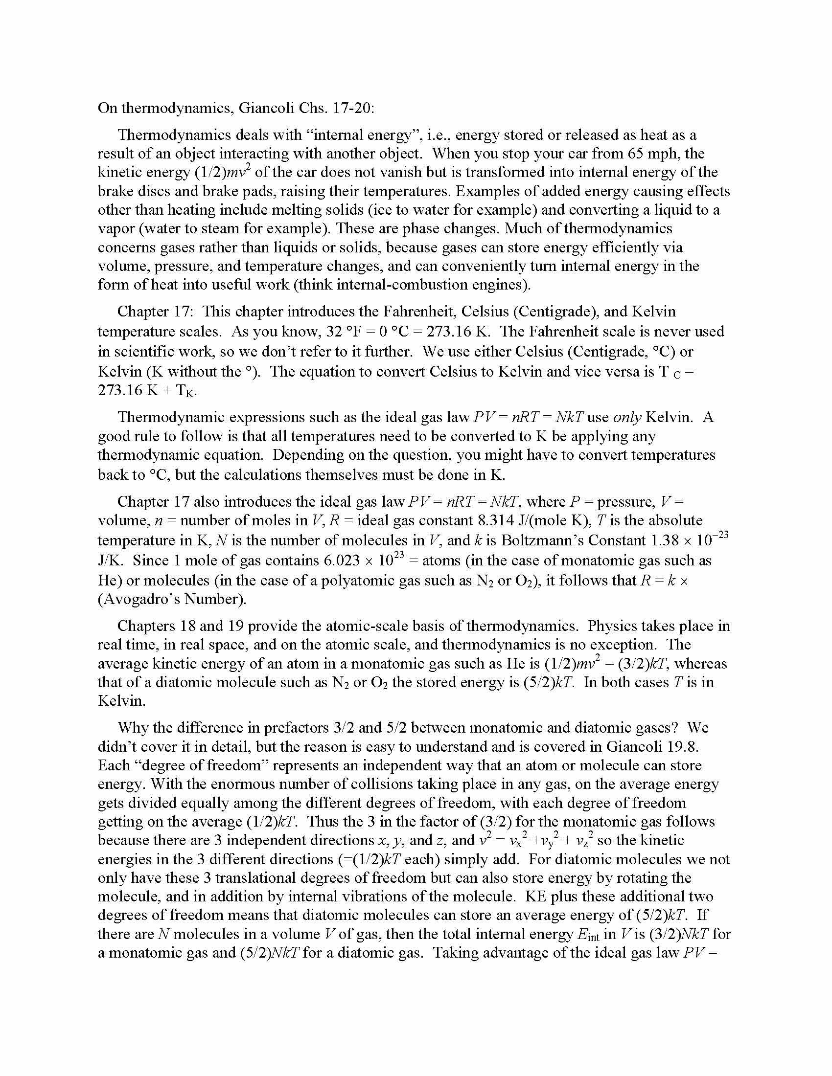 Physics for Engineers and Scientists I