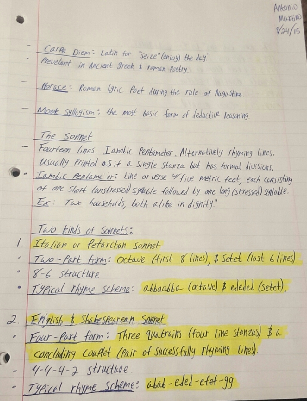 Week 4 Detailed Notes - English 234WI